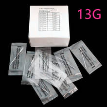 100PC 13G Disposable Tattoo Sterile Body Piercing Needles 13G With Box For Ear Nose Navel Nipple Free Shipping 2024 - buy cheap