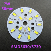 10 piece 7W 5730 smd Plate 50mm 14 LEDs Lamp Panel For LED Energy Saving Lamp Lighting DIY 2024 - buy cheap