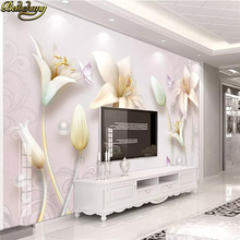 Beibehang-papel tapiz estereoscópico 3d, mural grande, Fondo de TV, sala de estar, dormitorio, pintura sin costuras 2024 - compra barato