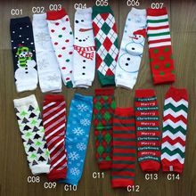 Santa Claus Christmas Leg Warmers Argyle Stripe Snowflakes for Winter girls ruffled christmas legwarmers baby knee pads 2024 - buy cheap