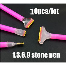 1pcs/10 pieces / lots of diamond painting accessories rhinestone mosaic picture 1/3/6/9 head diamond embroidery point drill pen 2024 - buy cheap