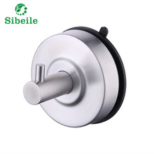 SBLE Stainless Steel Bathroom Wall Hook Clothes Bathroom Shower Towel Hanger Rack Holder Removable Strong Suction Cup Hook 2024 - buy cheap
