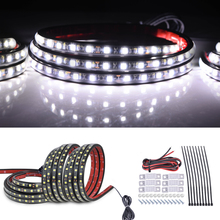 MICTUNING-tiras de luz LED blancas para cama de camión, Kit de Lámpara decorativa impermeable con interruptor de encendido y APAGADO para camioneta, caravana y furgonetas, 60 ", 3 uds. 2024 - compra barato