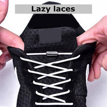 1Pair No Tie shoelace Elastic Locking Shoelaces Kids Adult Sneakers Quick Semicircle Shoelace Lazy Shoe Laces 19 Colors 2024 - buy cheap
