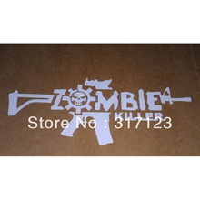 (50 pieces /lot) Wholesale Zombie Killer AR 15 Gun car Sticker decals car styling 2024 - buy cheap
