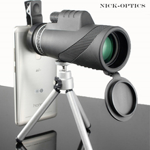 Binoculares de mano con Zoom, Monocular potente de 40x60, telescopio óptico HD con trípode gratis, soporte de Clip para teléfono inteligente, visión nocturna 2024 - compra barato