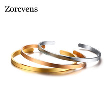 ZORCVENS Temperament Thin Bangle For Women Multi Color 316L Stainless Steel Elegant Female Lady Party Street Jewelry 2024 - buy cheap