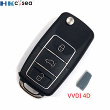 HKCYSEA-mando a distancia de lujo para llave de coche, herramienta de llave VVDI con Chip VVDI 4D, color negro, versión en inglés, 1 unidad 2024 - compra barato