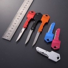 Protable Key Fold Knife Pocket Mini Knife Key Chain Knife Peeler Camping Key Ring Knife Tool 2024 - buy cheap