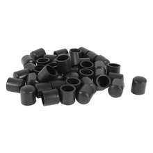 New Rubber caps 40-piece black rubber tube ends 10mm round 2024 - buy cheap