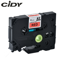 CIDY Tze 421 Tz421 negro sobre rojo laminado Compatible P touch 9mm tze-421 tz-421 tze421 cinta de etiqueta cartucho para casete 2024 - compra barato