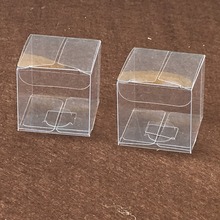 50pcs 3*3*3cm clear plastic pvc boxes packaging for giftchocolatecandycosmeticcakecrafts display package transparent Box 2024 - buy cheap