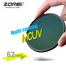 Respectivamente de 62mm PRO II MCUV Multi-revestido de MC filtro UV de vidrio óptico de filtro para Canon NIkon Hoya Sony DSLR Cámara lente 62mm 2024 - compra barato