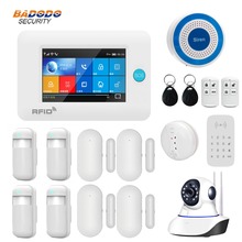 Sistema de alarma de casa inteligente, WiFi, GSM, GPRS, pantalla táctil de 4,3 pulgadas, control por aplicación remota para ALARMA DE SEGURIDAD PARA EL HOGAR inteligente 2024 - compra barato