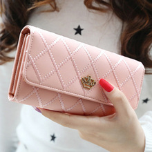 Fashion Long Plaid Women Wallet With Coin Pocket Phone Bag Ladies PU Leather Purse Money Bag For Female Card Holder 2024 - buy cheap