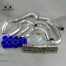 1kit x  Aluminium Intercooler Hard Pipe piping hose Kit FOR WRX IMPREZA GDA GDB 00-05  BLACK / RED / BLUE 2024 - buy cheap