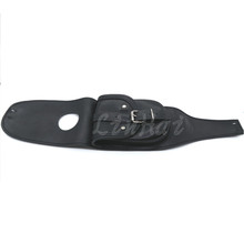 Motocicleta preta de couro artificial 4.5 galões tampa do tanque painel capa saco para harley sportster xl883 2024 - compre barato