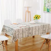 New Vintage Retro Stripes Tablecloth Cotton Linen Wood Grain Table Cloth Striped Oven Fridge Dust Proof Dining Table Cover ZC025 2024 - buy cheap