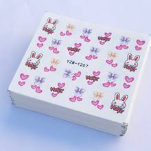 YWK 60 Sheets Mixed Sticker Nails Summer Slider Set Flamingo Owl Flower Animal Designs Water Manicure Tips Nail Decals 2024 - buy cheap