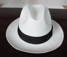 Felt Fedora Hat White Wool Hat Big Brim Socialite Elegant Cap Unisex fedora Hat Wool felt Hats Wide Brim  B-8115 2024 - buy cheap