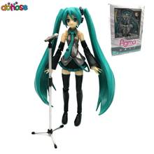 Donose New Anime VOCALOID  Hatsune Miku Figma 014 PVC action figure Model Doll kids toy Free Shipping 2024 - buy cheap