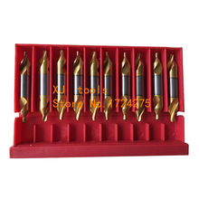 1.0/1.5/2.0/2.5/3.0/4.0/5.0mm 10pcs/set HSS 60 degrees High quality Titanium coating Spiral Groove Center drill 2024 - buy cheap