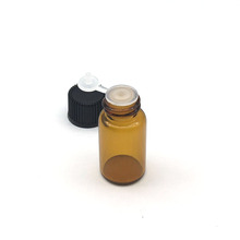 50pcs 3ml Mini Essential Oil Amber Glass Bottle with Orifice Reducer Siamese Plug Perfume Sample Vial 2024 - buy cheap