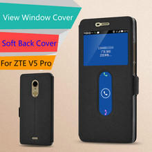 Flip Window Cover for ZTE V5 Pro Case Luxury Silk Leather Case for ZTE V5 Pro N939ST Protevtive Phone Bag Fundaas & Back Cover 2024 - buy cheap