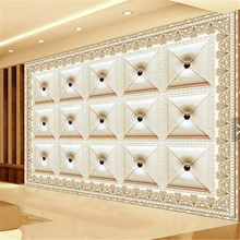 Beibehand-papel de parede com mosaico 3d, para sala de estar, mural, mosaico estereoscópico, sala de estar, fotos 3d 2024 - compre barato