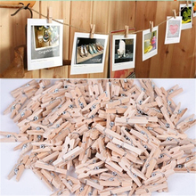 50 PCS 25mm Quality Mini Spring Wood Clips Clothes Photo Paper Peg Pin Clothespin Craft Clips Party Home Decoration 2024 - buy cheap