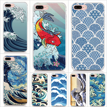 For MOTO G7 P40 Power P40 G7 Play X4 case Soft Tpu Silicone Case Print Cartoon Wave Art Japanese Cover Coque Shell Phone Cases 2024 - buy cheap