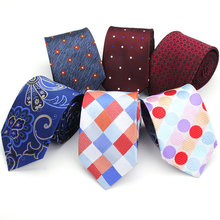 Corbata de poliéster con diseño de lunares negros para hombre, corbatas de boda ajustadas de 7,5 cm a rayas para negocios, 23 estilos 2024 - compra barato