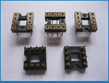 60 pcs IC Socket Adapter Gold Plated 2.54mm 8 PIN Round DIP High Quality 7.62mm 2024 - buy cheap