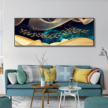 Traditional Chinese Golden Fish Abstract Posters and Prints Wall Art Canvas Painting for Living Room Cuadros Decor No Frame 2024 - buy cheap