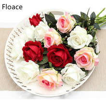 Floace 11 шт./лот, украшения для свадьбы, искусственные розы, Декоративные Шелковые цветы для дома, декор для вечеринки 2024 - купить недорого