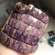 Природный чароит камень бусины браслет натуральный браслет из драгоценных камней DIY ювелирные изделия браслет для женщин для подарка оптом! 2024 - купить недорого