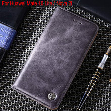 for huawei mate 10 lite case Luxury Leather Flip cover Stand Card Slot Cases for huawei nova 2i coque funda Without magnets capa 2024 - buy cheap