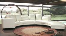Современный угловой кожаный диван с дугой, кожаный диван для гостиной, диван, мебель 2024 - купить недорого