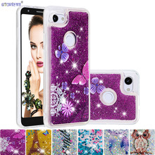 For Google Pixel 3a XL Soft Silicone Fitted Case for Google Pixel 3a Bling Glitter Dynamic Quicksand Liquid Cute Full Cover 3 a 2024 - buy cheap