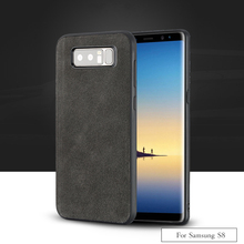 2018 nueva marca hecha a mano de piel genuina caja del teléfono para Samsung S8 tacto cómodo todo incluido caso de teléfono 2024 - compra barato