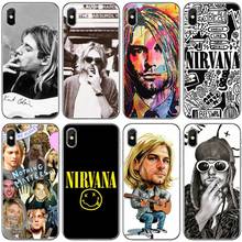 Nirvana Kurt Cobain cell Soft Silicone Phone Case For iPhone 6 6plus 7 8plus 5 5S 5C SE For iPhone X XS XR XS Max 2024 - buy cheap