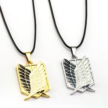 8 style Attack on Titan Necklace Survey Corps Logo Rope Pendant boy Gift Anime Jewelry 2024 - buy cheap