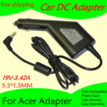 Cargador/adaptador de coche de alimentación CC de alta calidad para portátil Acer, 19V, 3.42A, 5,5x1,5 MM, 65W, entrada máxima de DC11-15V, 10A, Envío Gratis 2024 - compra barato