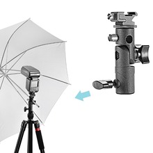 Универсальный крепеж для Тип Камера флэш-крепление для вспышки Speedlite Поворотный Светильник Подставка Кронштейн зонт для обуви держатель для Canon/Nikon/Pentax/Светодиодная лампа для видеосъемки Yongnuo 2024 - купить недорого
