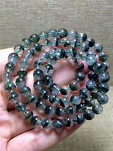 3rows Natural Green Phantom Ghost Quartz Crystal stone Bracelet 7.2mm 2024 - buy cheap