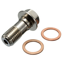 Parafuso de freio para motocicleta, parafuso de aço inoxidável, m10 x 1.25mm, para honda, kawasaki, suzuki e yamaha 2024 - compre barato