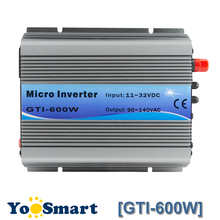 PowMr MPPT 600W On Grid Tie Inverter 18VDC(11~32VDC) To 110VAC Or 220VAC Pure Sine Wave Inverters Fan Cooling for Solar Systems 2024 - buy cheap