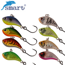 Smart VIB Fishing Lure 25mm 1.75g Plastic Material Sinking Hard Bait Okeene Hook Fishing Wobblers Para Pesca Jig Fly Fish Tackle 2024 - buy cheap