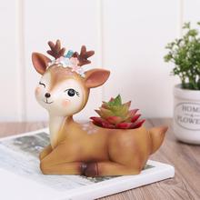 Cartoon Succulent Potted Cute Animal Shaped Desktop Planter For Home Decoration Christmas Gift 2024 - buy cheap