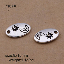 50 шт. 9x15 мм тибетское серебряное покрытие фотолампа для самостоятельного изготовления браслетов ожерелий ювелирных изделий 2024 - купить недорого
